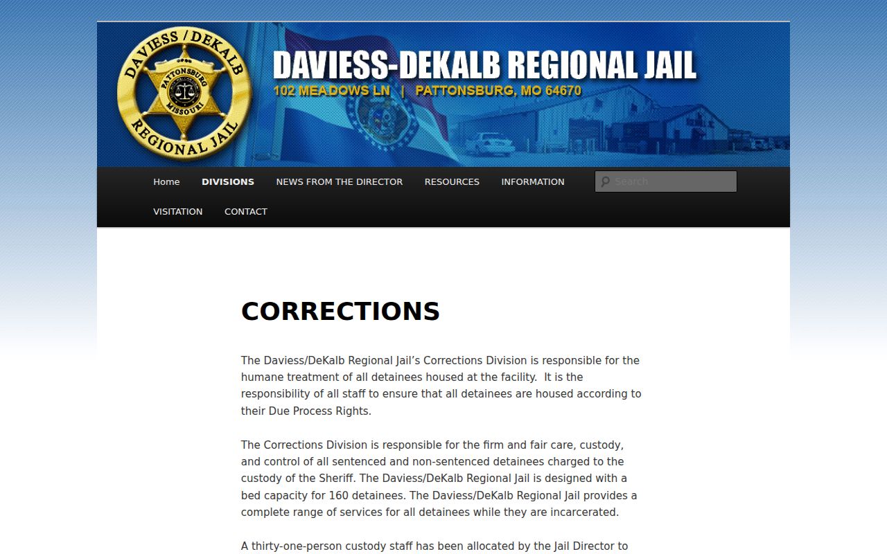 Daviess County arrest lookup regional jail corrections page