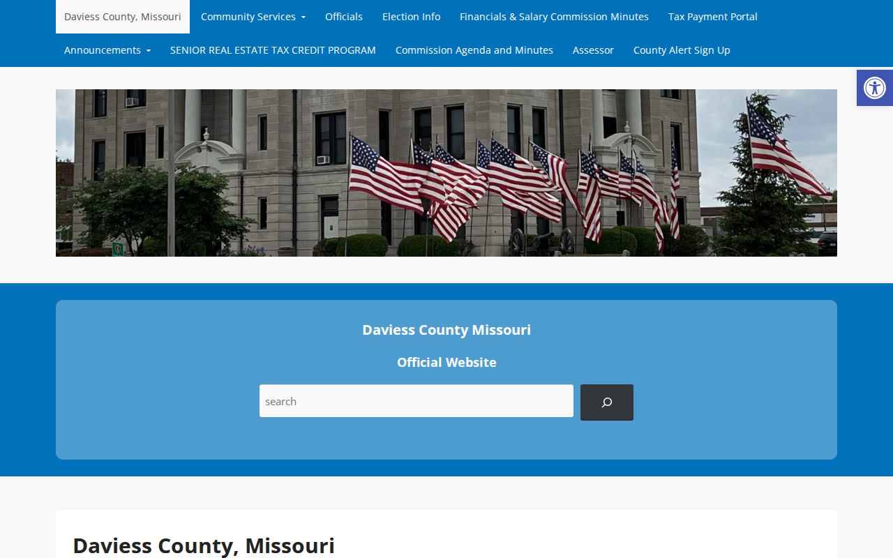 Daviess County criminal records courthouse and county government page