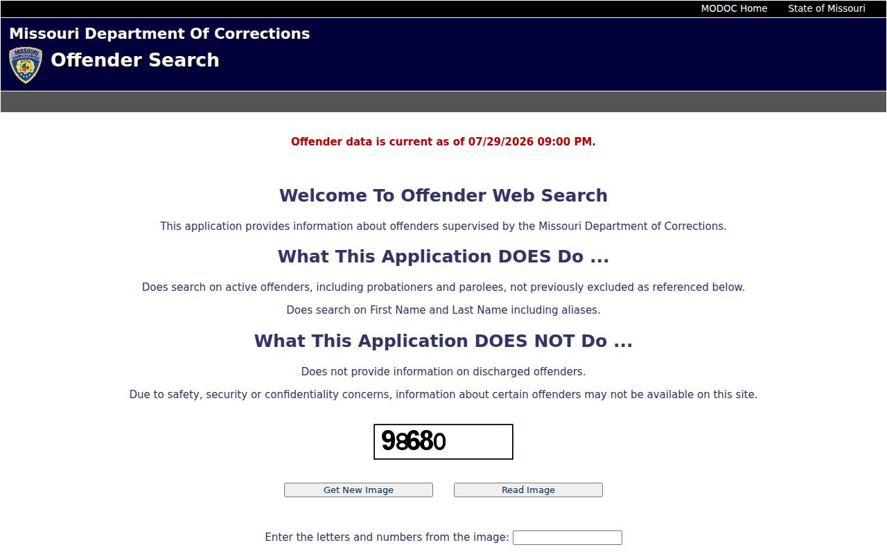 Daviess County criminal history Missouri state offender locator